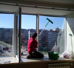 Мытье окон в однокомнатной квартире Янаул